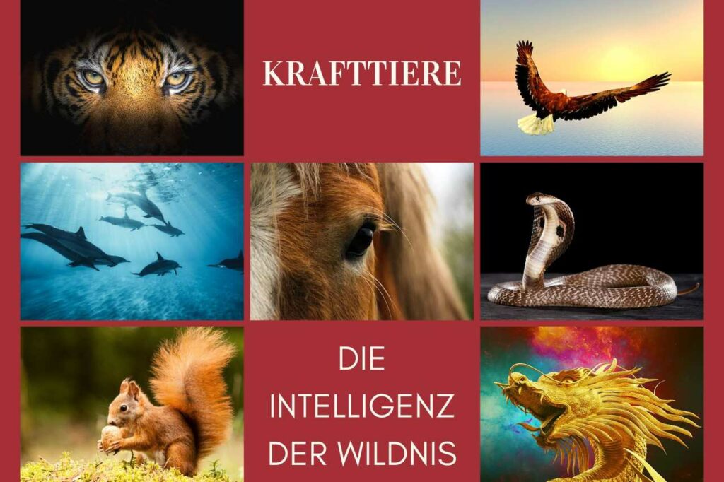 Die 7 Krafttiere (Tiger, Adler, Delphin, Pferd, Schlange, Eichhörnchen, Drache/Pegasus) - eine kraftvolle Verkörperung von Transformation und innerer Weisheit im Kurs für ein authentisches Leben.